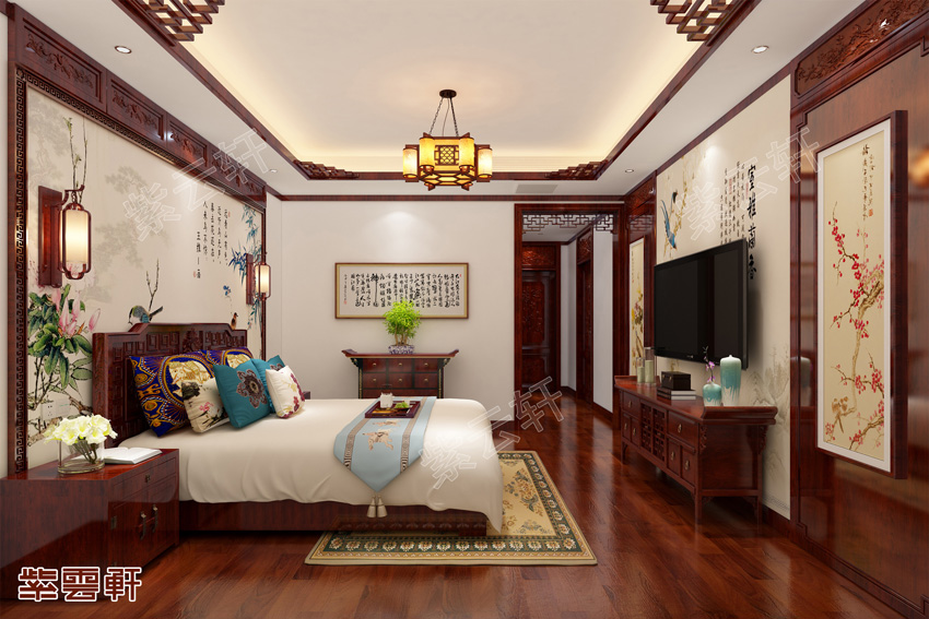 中式装修设计卧室图片