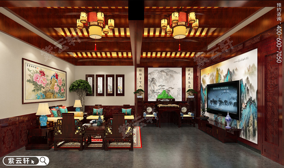 中式豪宅客厅装修
