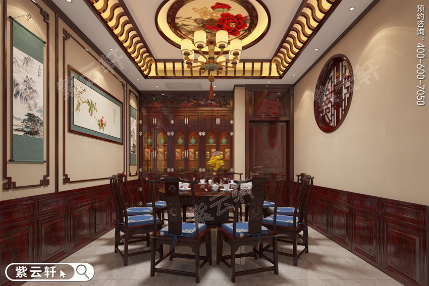 中式豪宅餐厅设计